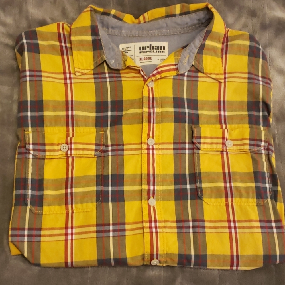 Urban Pipeline causal button down, X-Large